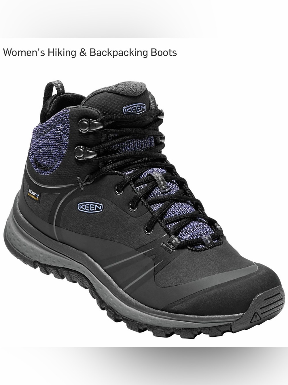 Keen Terradora Pulse Mid Waterproof Hiking Boots Women’s Size 6.5 Black Used
